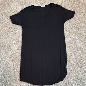 rag & bone Black V-Neck Tunic Top